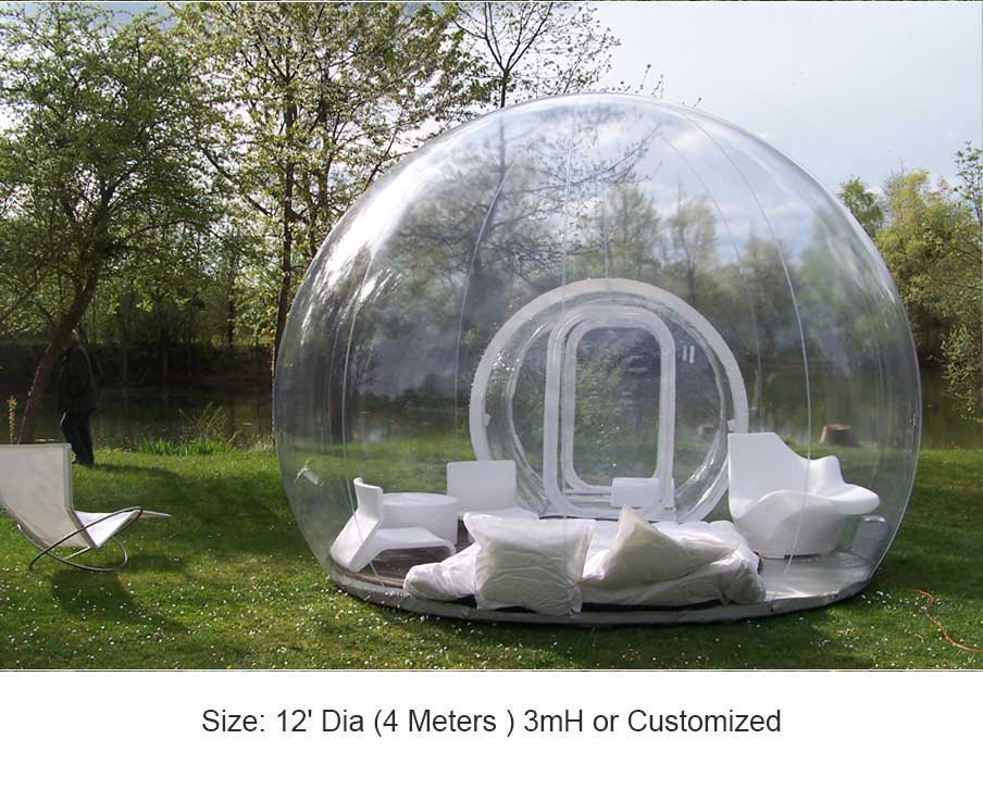 inflatable bubble dome tent