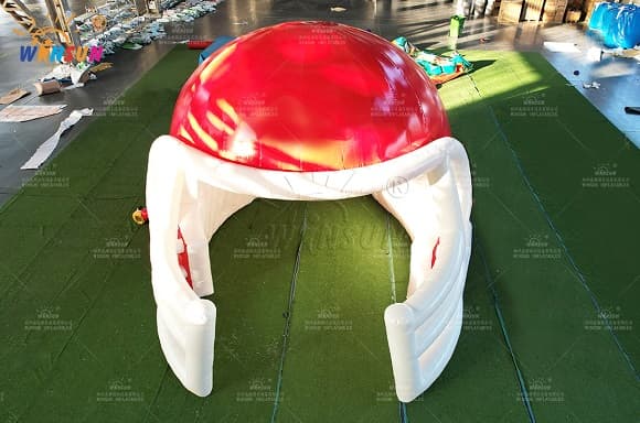 red-and-white-inflatable-football-helmet-tunnel-with-entrance-and-exit