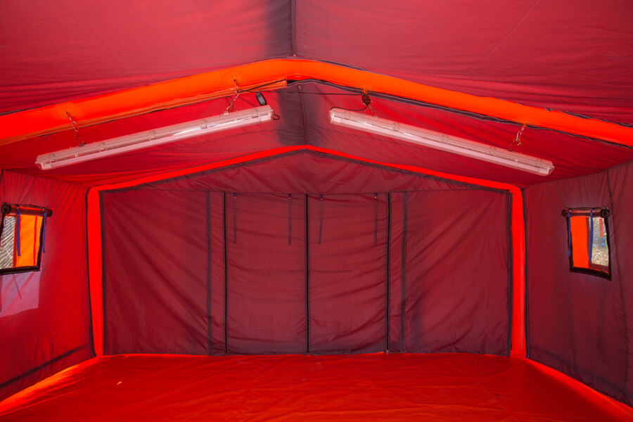 Inflatable Orange Medical Tent