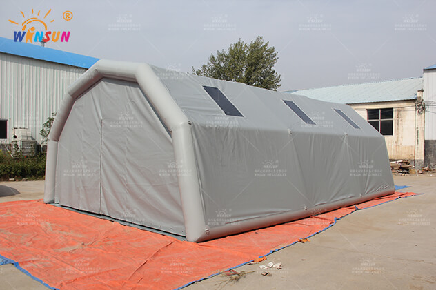 Gray Airtight Inflatable Tunnel Tent