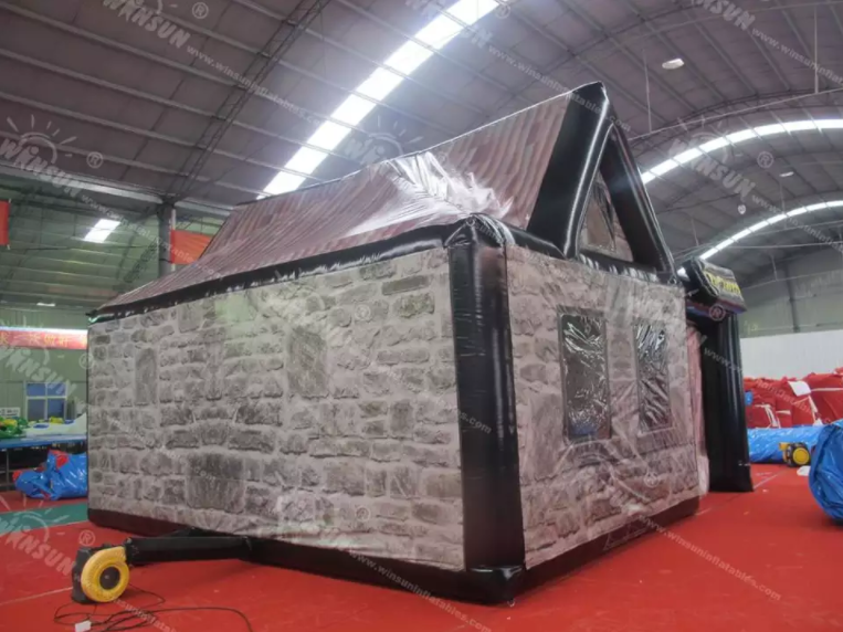 Portable inflatable house bar tent